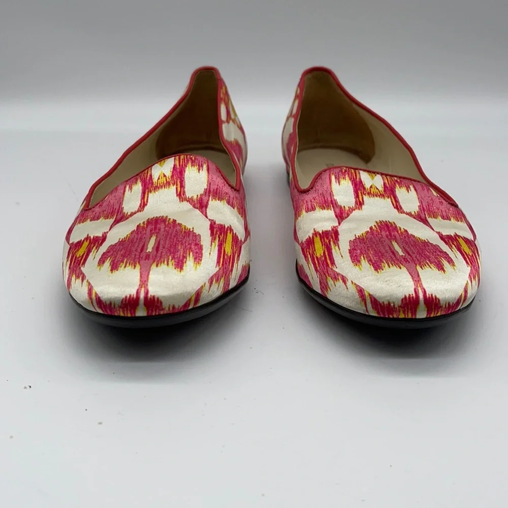Roberto Cavalli Ballet Flats Pink Yellow signed name on side Size 36 - Picture 5 of 11